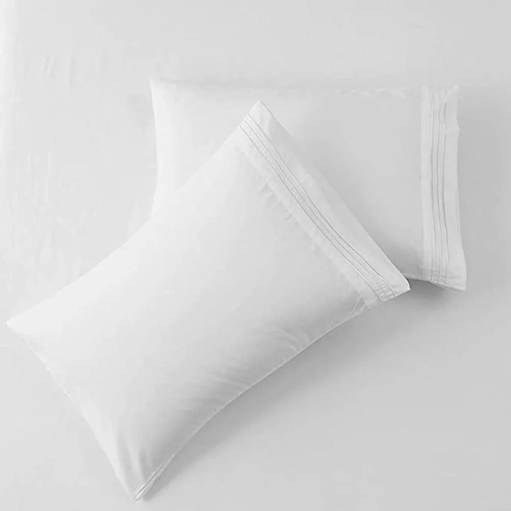 Bed Sheet Set (White, Full) - Picture 10 of 13